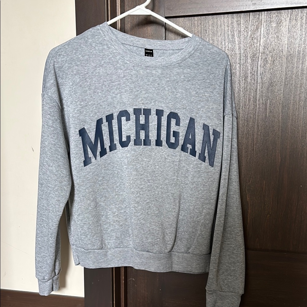 SHEIN Light Gray Sweatshirt